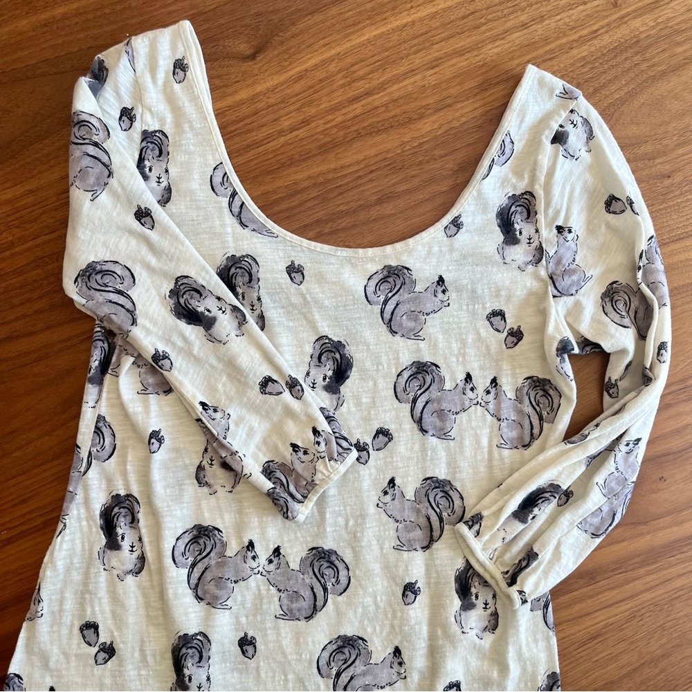 Anthropologie | Postmark Squirrel Shirt | Small